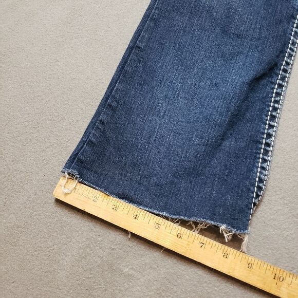 Silver Jeans, Suki Mid Slim Boot Womens bling / embroidery cropped bootcut - Picture 14 of 15